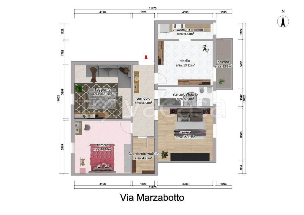 appartamento in vendita a Bologna in zona Saffi