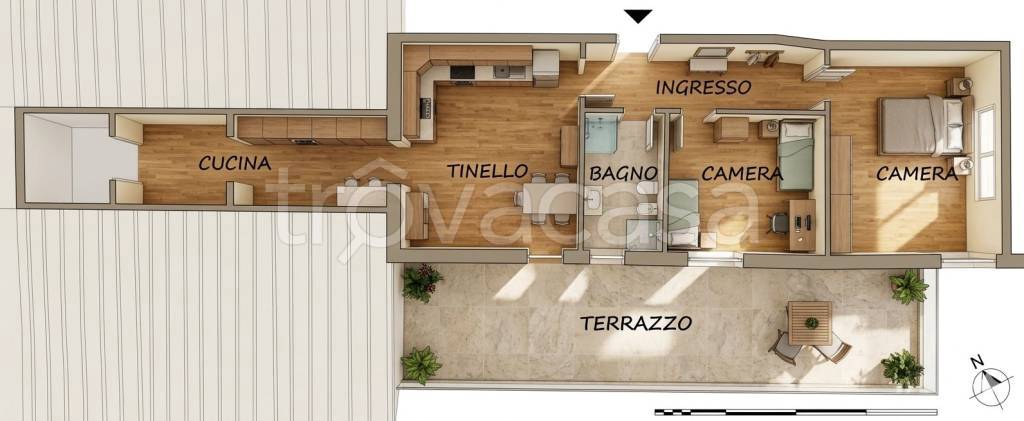 appartamento in vendita a Bologna in zona Savena