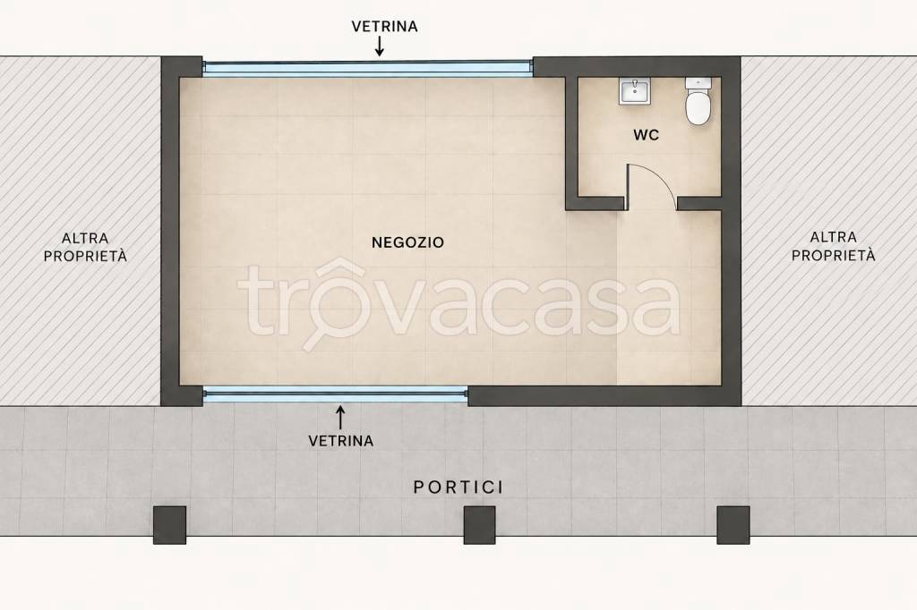 locale commerciale in vendita a Bologna in zona Savena