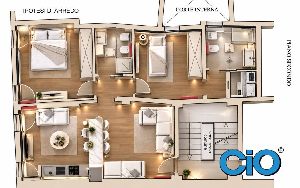 appartamento in vendita a Bologna in zona Santo Stefano