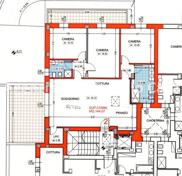 appartamento in vendita a Budrio in zona Cento