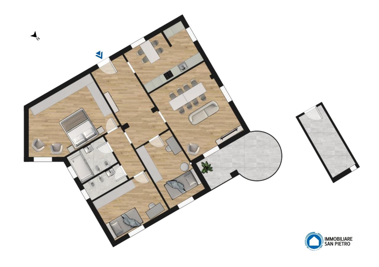 appartamento in vendita a Budrio in zona Cento