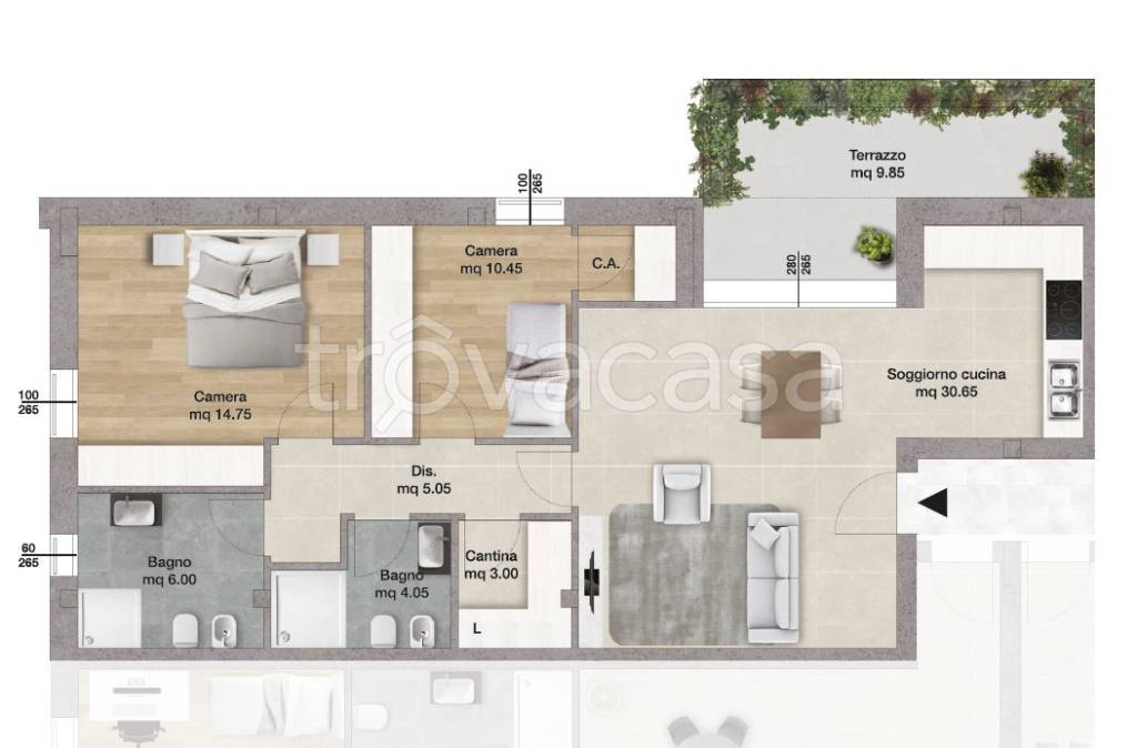appartamento in vendita a Calderara di Reno
