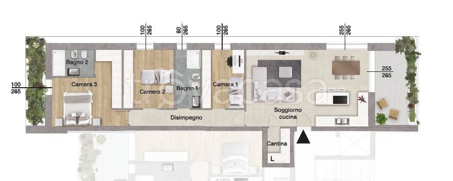 appartamento in vendita a Calderara di Reno