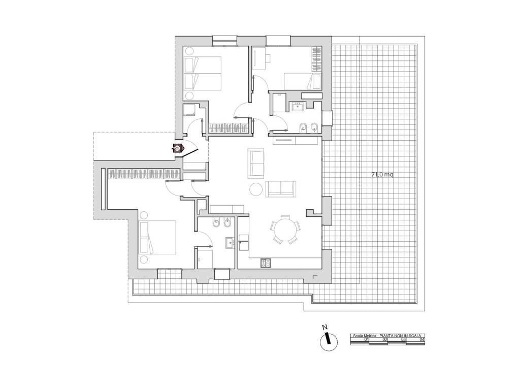 appartamento in vendita a Casalecchio di Reno in zona Garibaldi/La Mutua