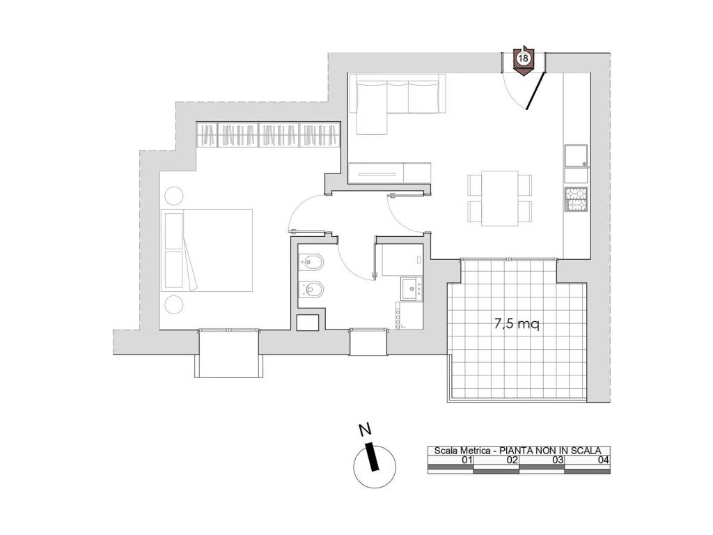 appartamento in vendita a Casalecchio di Reno in zona Garibaldi/La Mutua