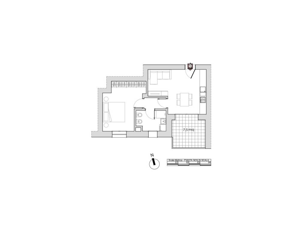 appartamento in vendita a Casalecchio di Reno in zona Garibaldi/La Mutua