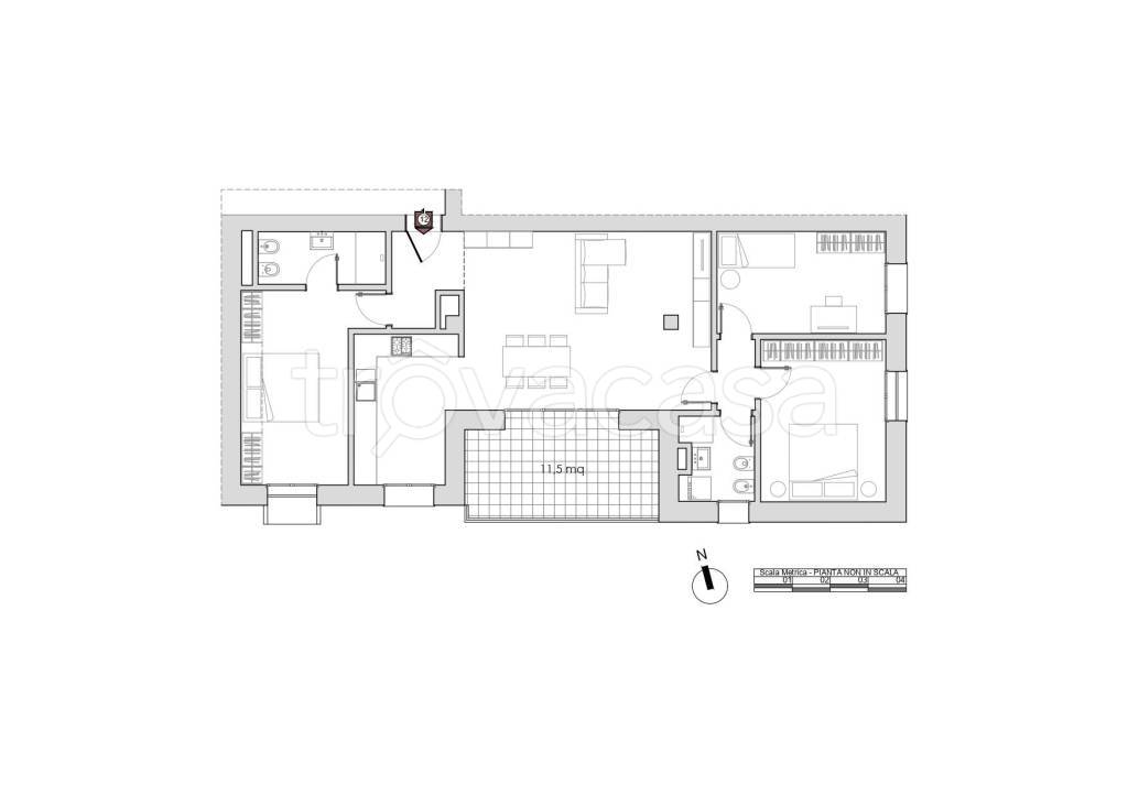 appartamento in vendita a Casalecchio di Reno in zona Garibaldi/La Mutua
