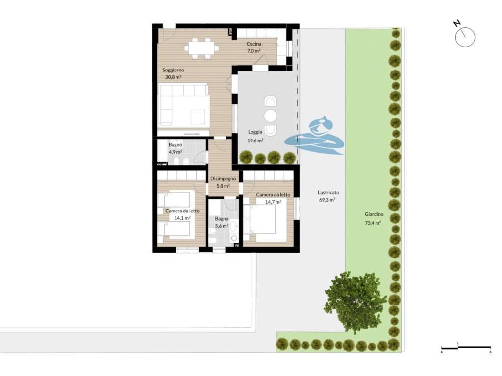 appartamento in vendita a Castel San Pietro Terme in zona Osteria Grande