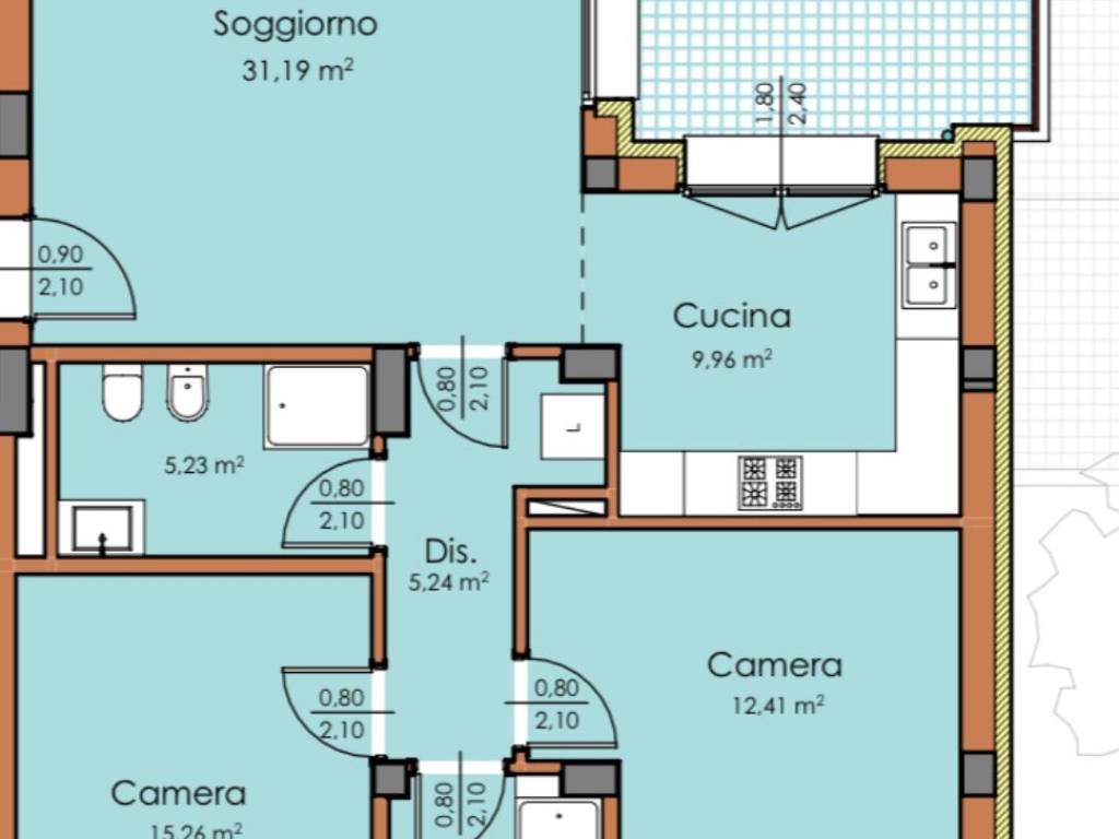 appartamento in vendita a Castenaso in zona Villanova