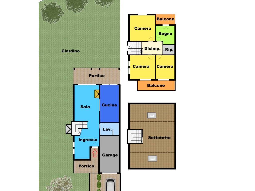casa indipendente in vendita a Granarolo dell'Emilia in zona Quarto Inferiore