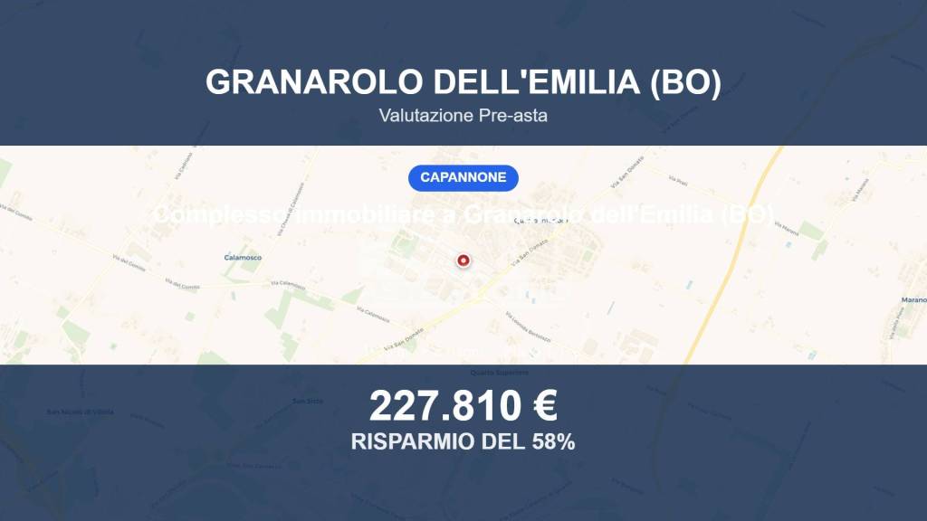 locale commerciale in vendita a Granarolo dell'Emilia in zona Quarto Inferiore