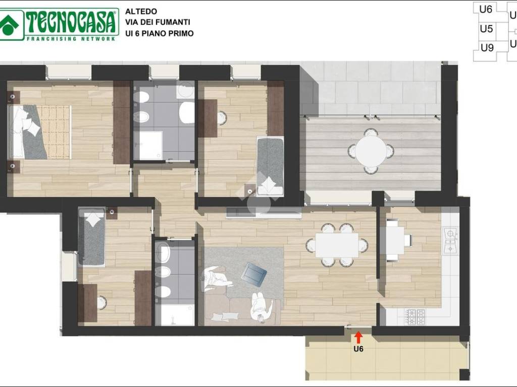 appartamento in vendita a Malalbergo in zona Altedo
