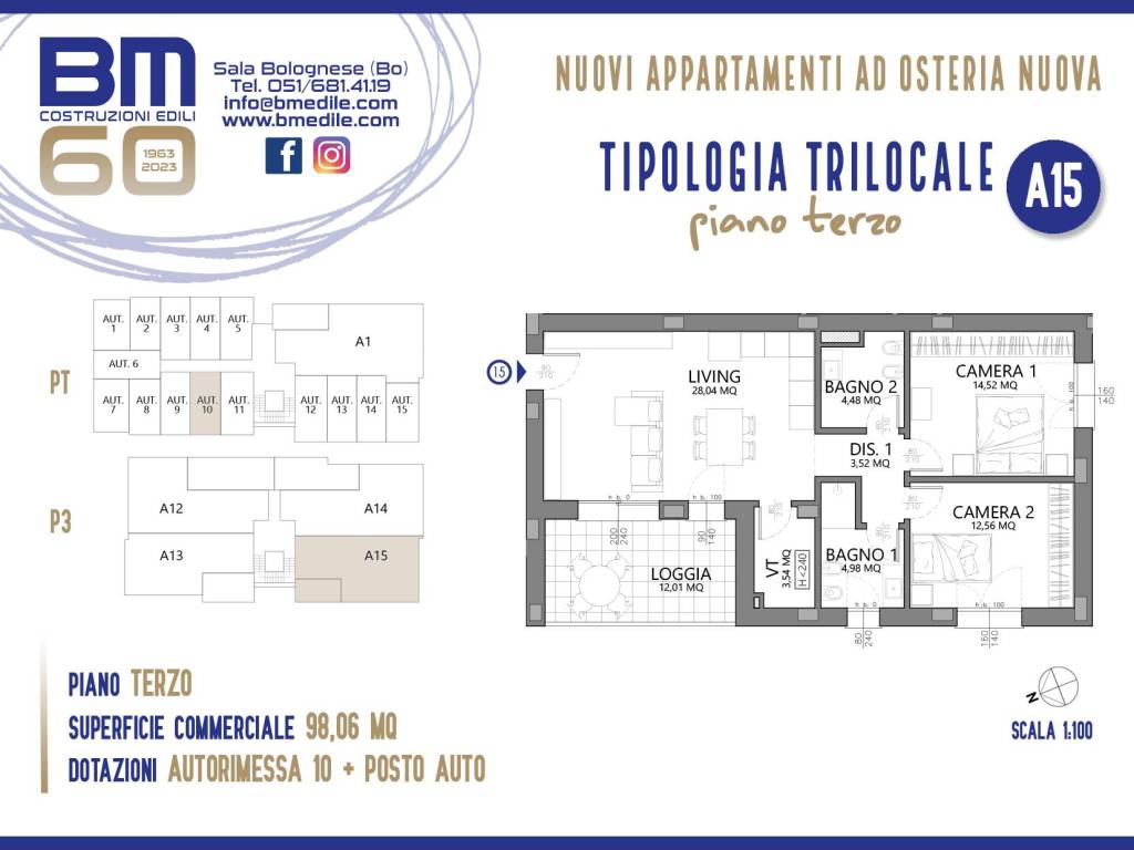 appartamento in vendita a Sala Bolognese in zona Osteria Nuova