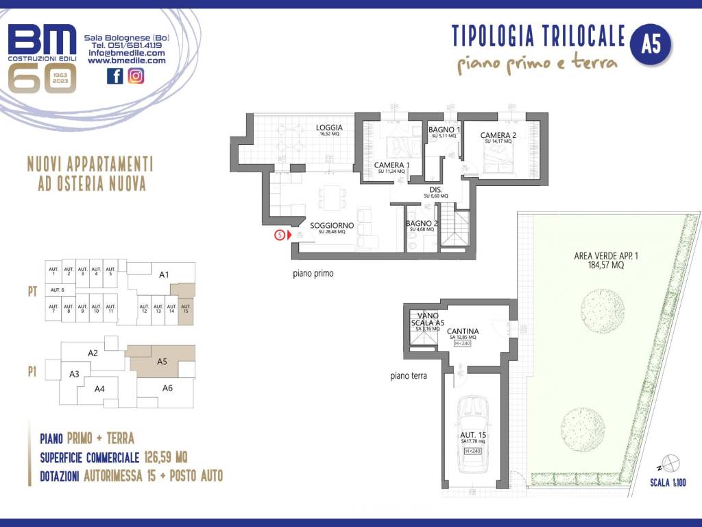 appartamento in vendita a Sala Bolognese in zona Osteria Nuova