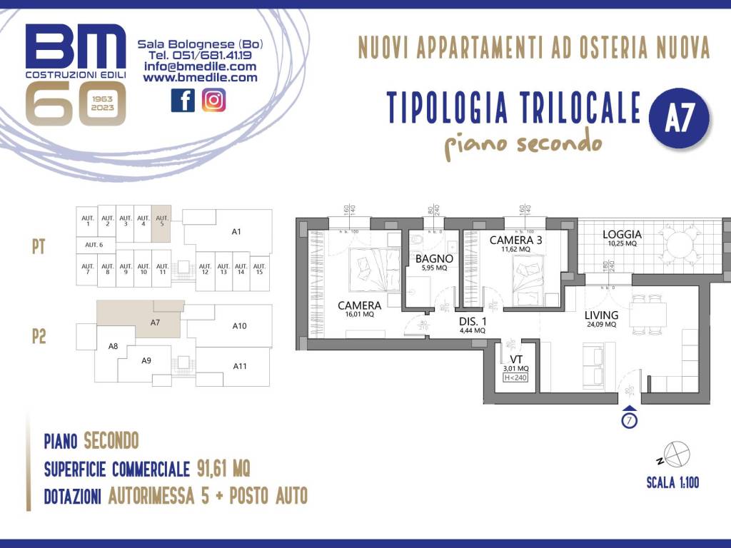 appartamento in vendita a Sala Bolognese in zona Osteria Nuova