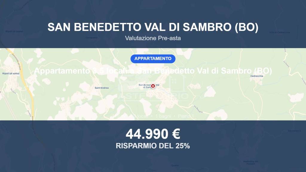 appartamento in vendita a San Benedetto Val di Sambro