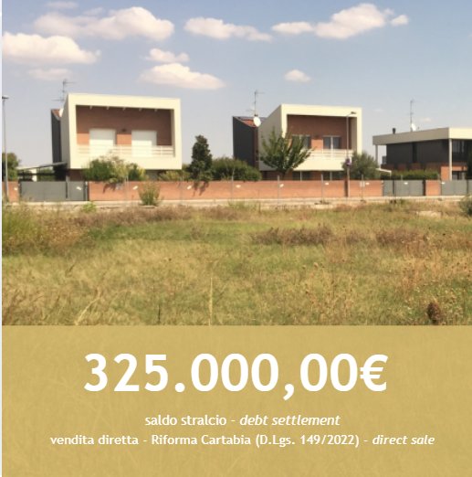 terreno edificabile in vendita a San Giovanni in Persiceto