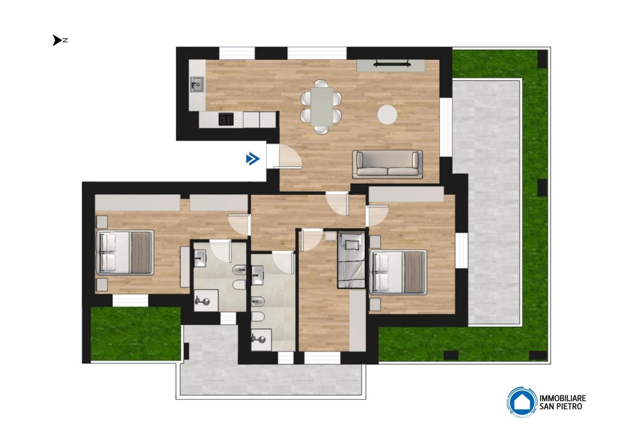 appartamento in vendita a Zola Predosa in zona Riale