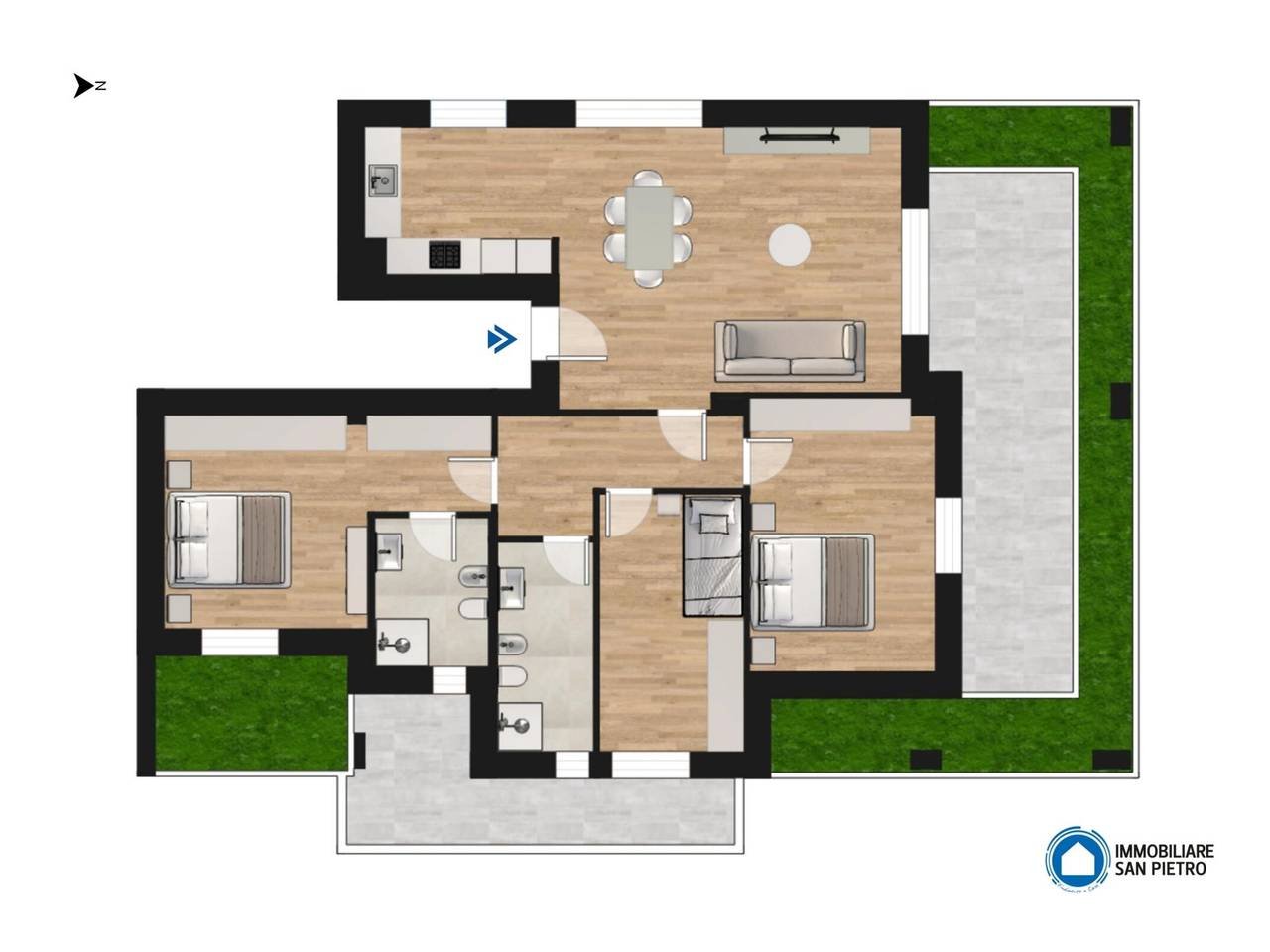 appartamento in vendita a Zola Predosa in zona Riale