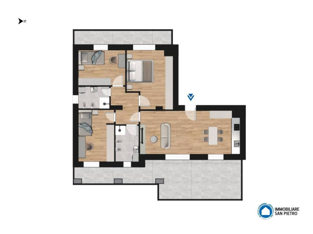 appartamento in vendita a Zola Predosa in zona Riale