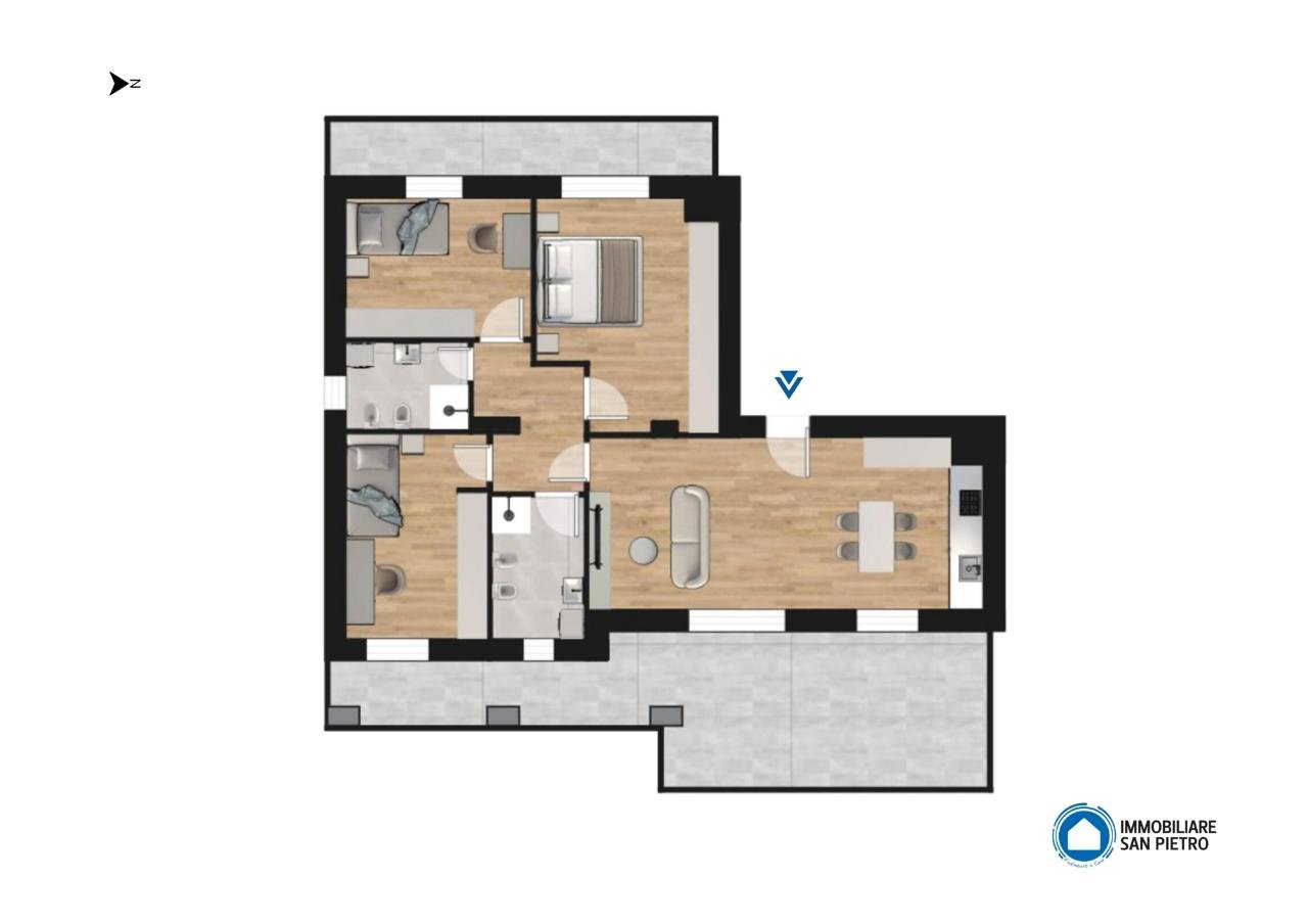 appartamento in vendita a Zola Predosa in zona Riale