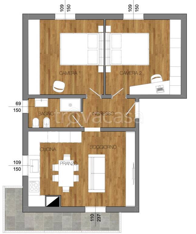 appartamento in vendita a Zola Predosa