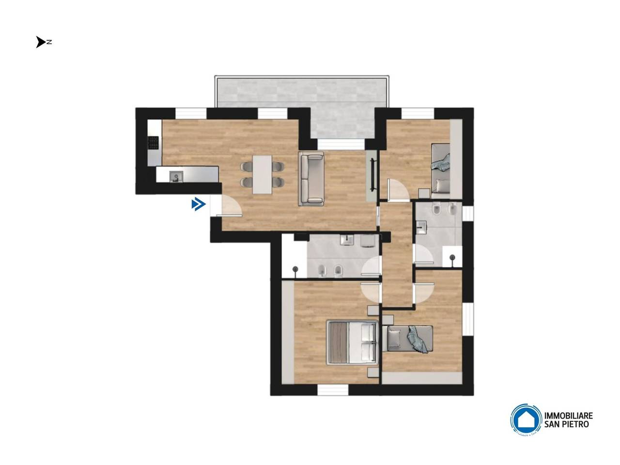 appartamento in vendita a Zola Predosa in zona Riale