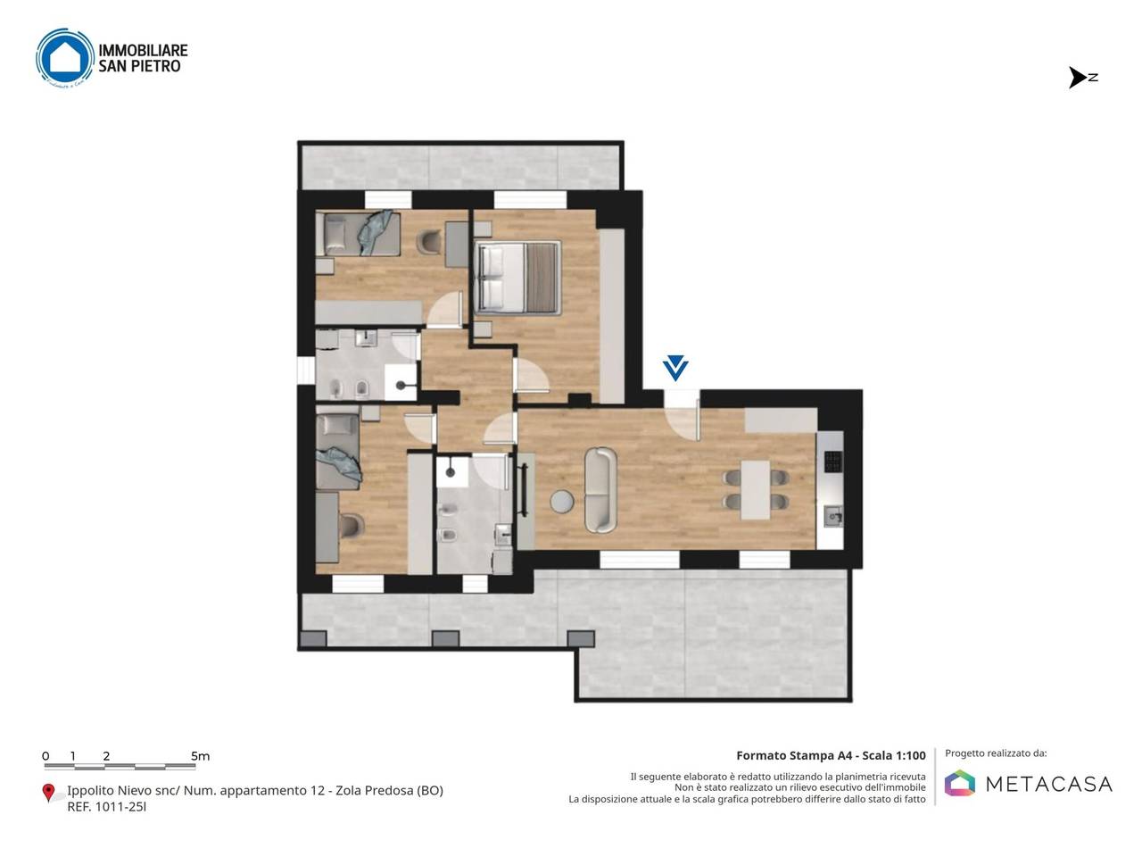 appartamento in vendita a Zola Predosa in zona Riale