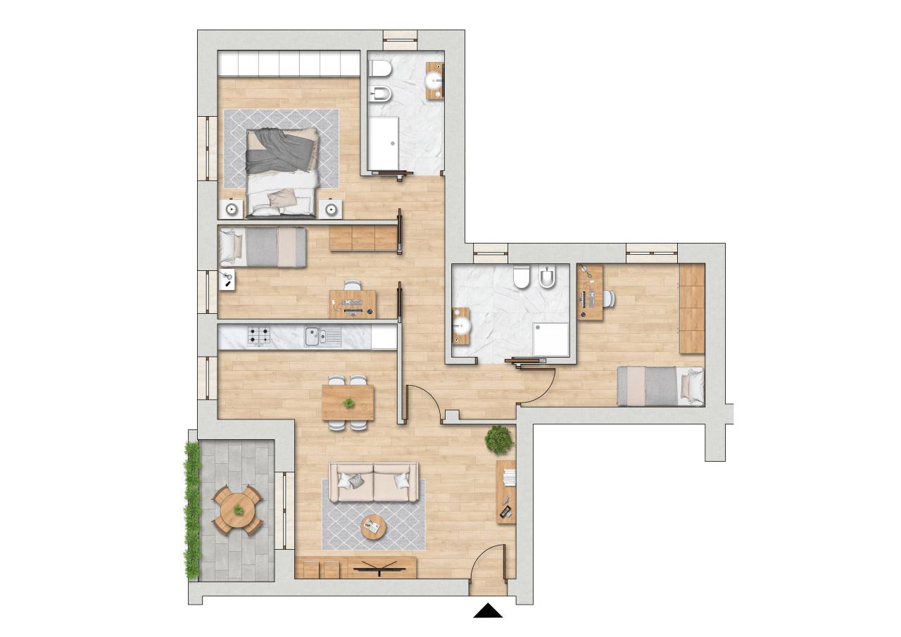 appartamento in vendita a Valsamoggia in zona Bazzano