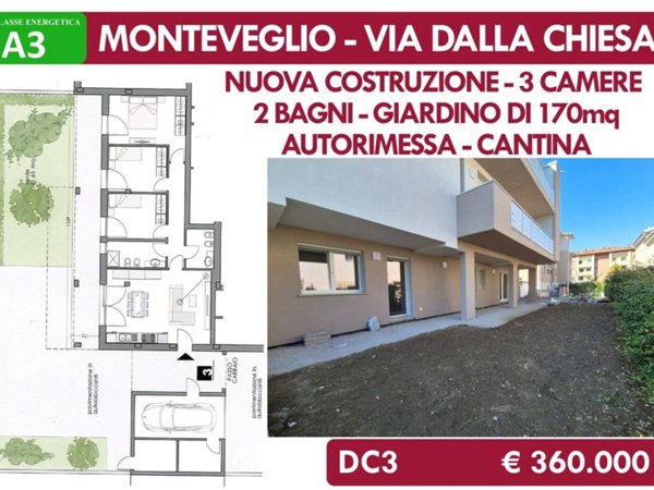 appartamento in vendita a Valsamoggia in zona Monteveglio