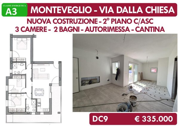 appartamento in vendita a Valsamoggia in zona Monteveglio