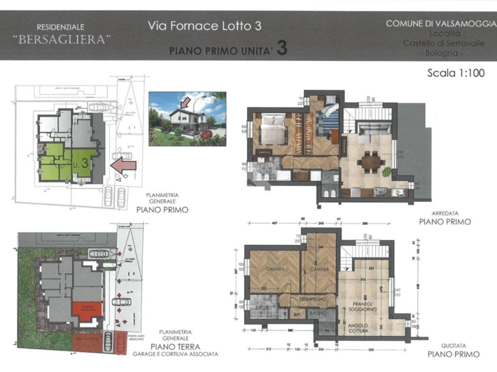 appartamento in vendita a Valsamoggia in zona Bersagliera