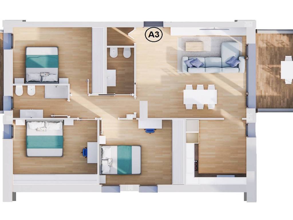 appartamento in vendita a Valsamoggia in zona Crespellano