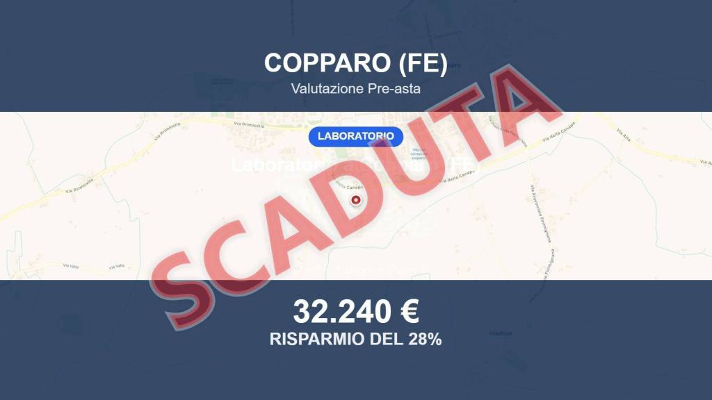 locale commerciale in vendita a Copparo