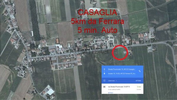 terreno edificabile in vendita a Ferrara in zona Casaglia