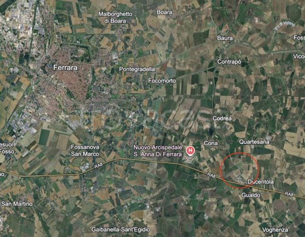 terreno edificabile in vendita a Ferrara in zona Cona