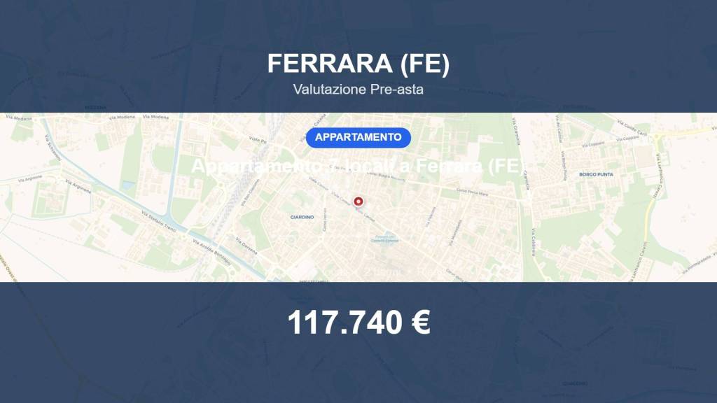 appartamento in vendita a Ferrara in zona Centro Storico