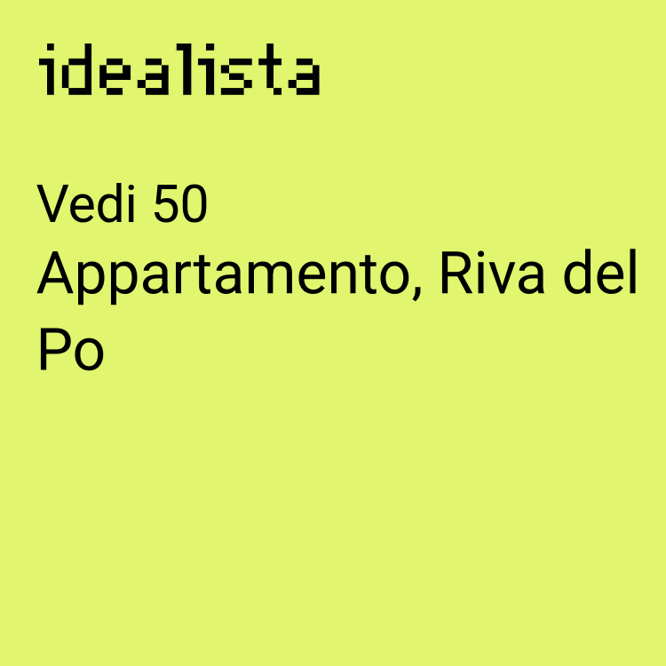 appartamento in vendita a Riva del Po