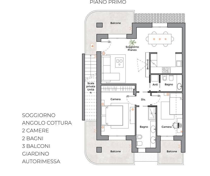 appartamento in vendita a Tresignana