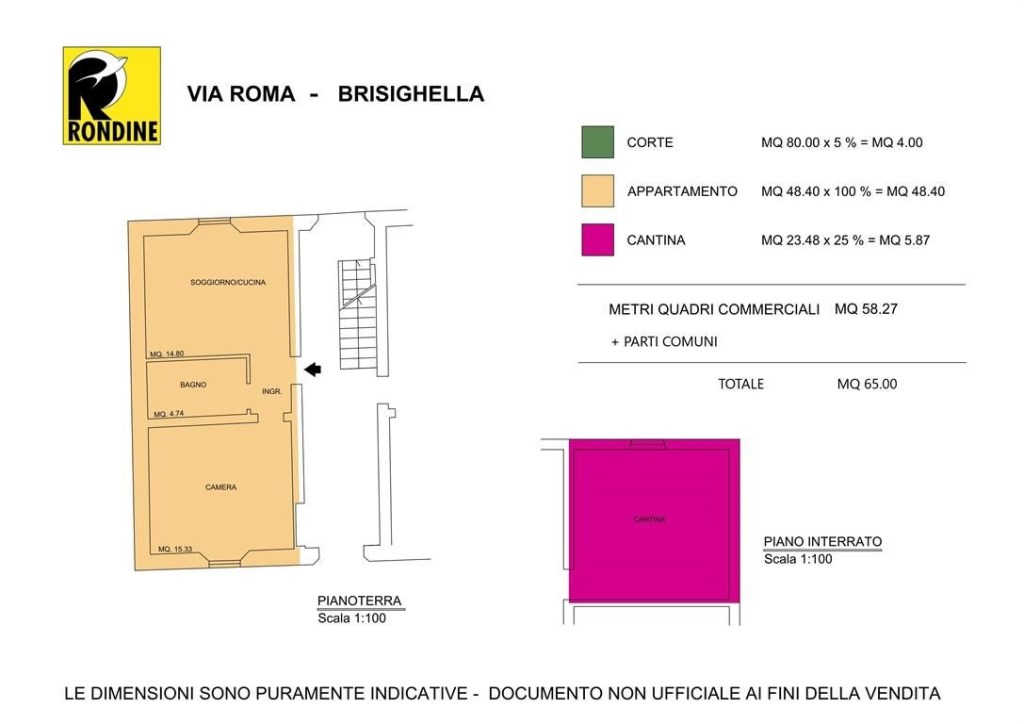 appartamento in vendita a Brisighella