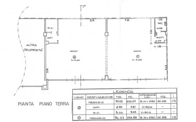 locale commerciale in vendita a Cervia