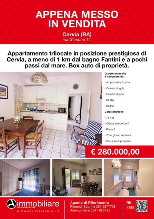 appartamento in vendita a Cervia