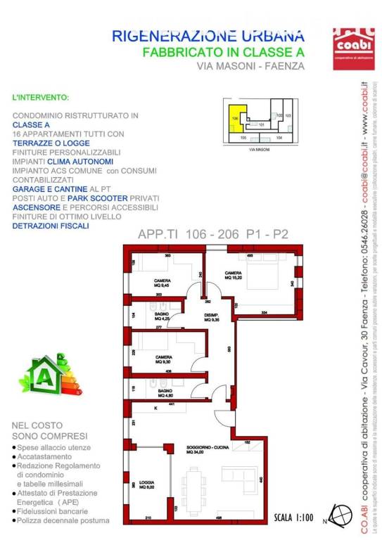 appartamento in vendita a Faenza