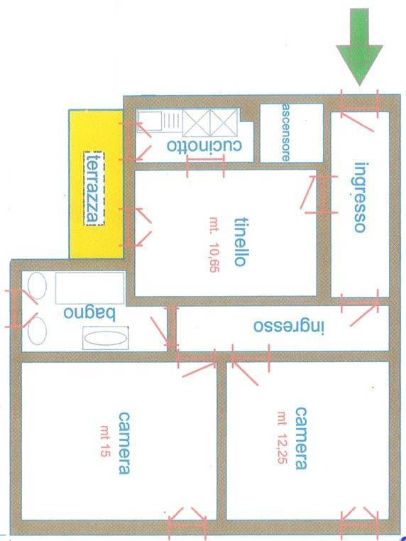 appartamento in vendita a Faenza in zona Fossolo