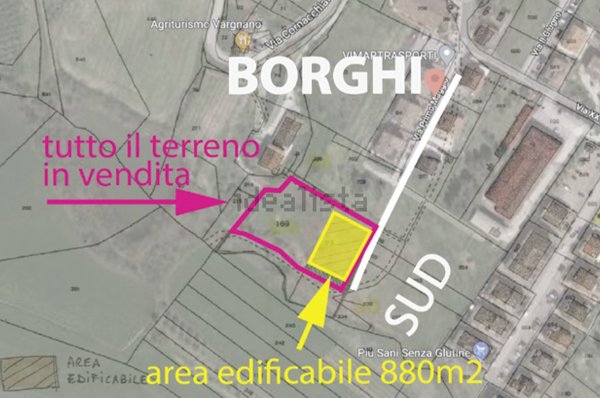 terreno edificabile in vendita a Borghi