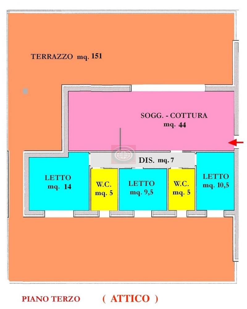 appartamento in vendita a Cesena in zona Torre del Moro