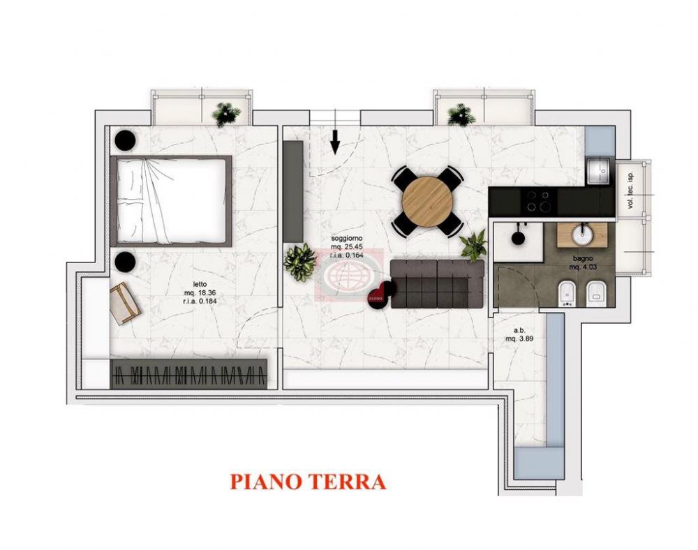 appartamento in vendita a Cesena in zona Vigne