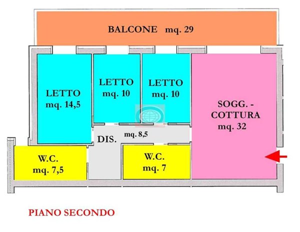 appartamento in vendita a Cesena in zona Torre del Moro