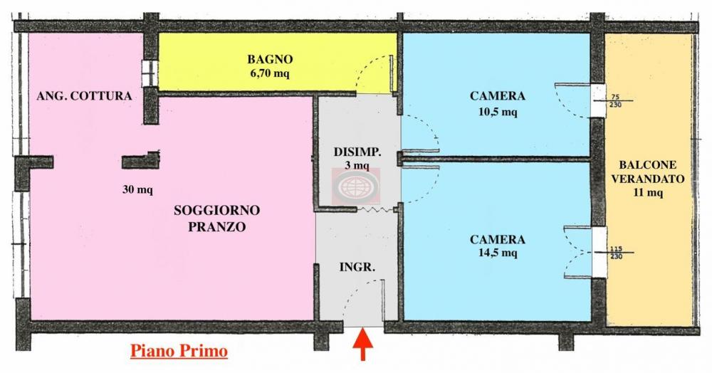 appartamento in vendita a Cesena in zona Sant'Egidio